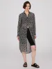 Printed Chiffon Button-Front Tunic Blouse sold by Suzy Shier
