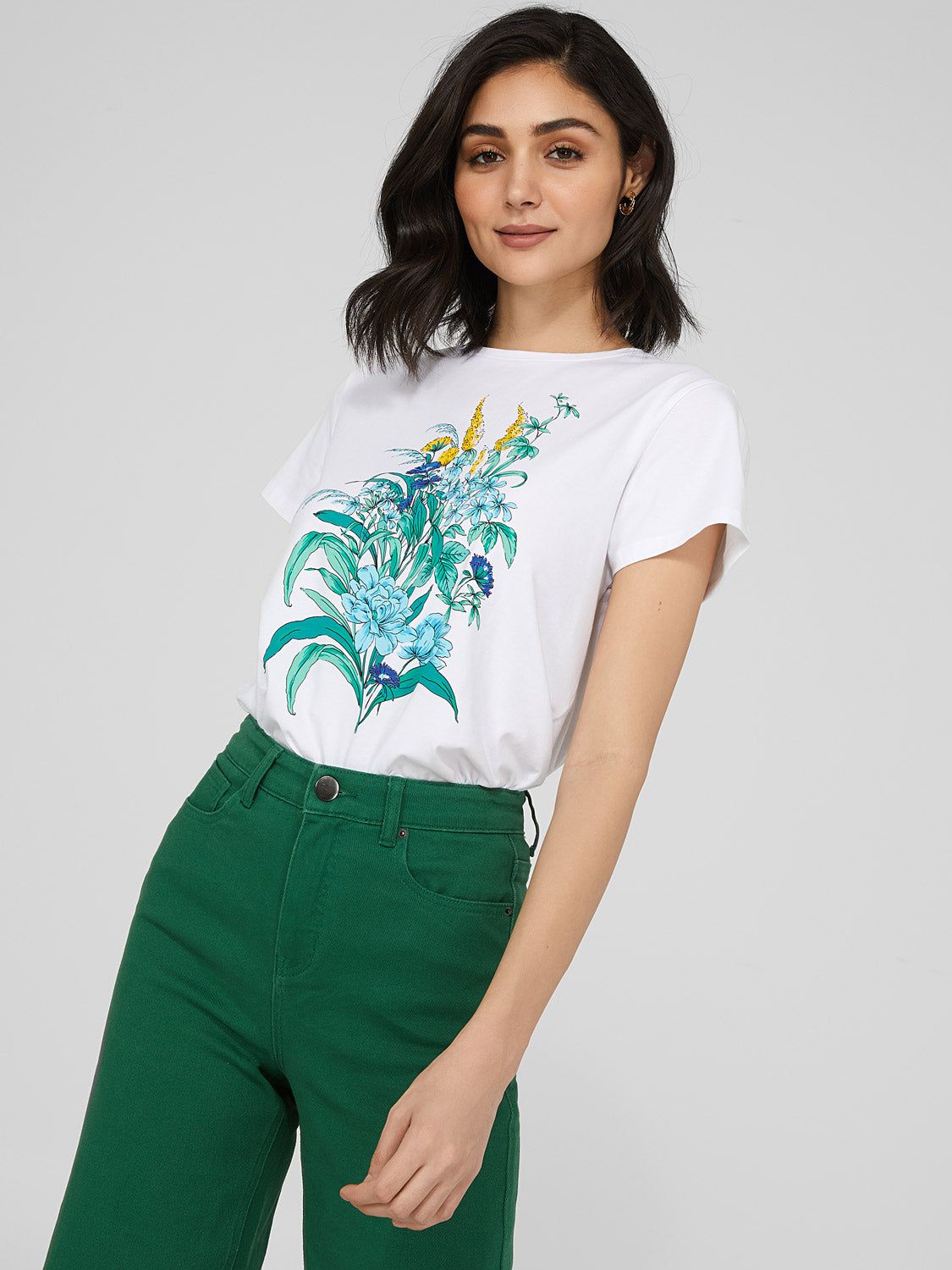 Floral Bouquet Graphic T-Shirt sold by Suzy Shier