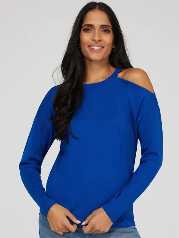 Cut Out One Shoulder Top sold by Suzy Shier