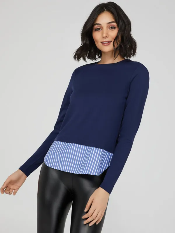 2-Fer Pullover Top sold by Suzy Shier