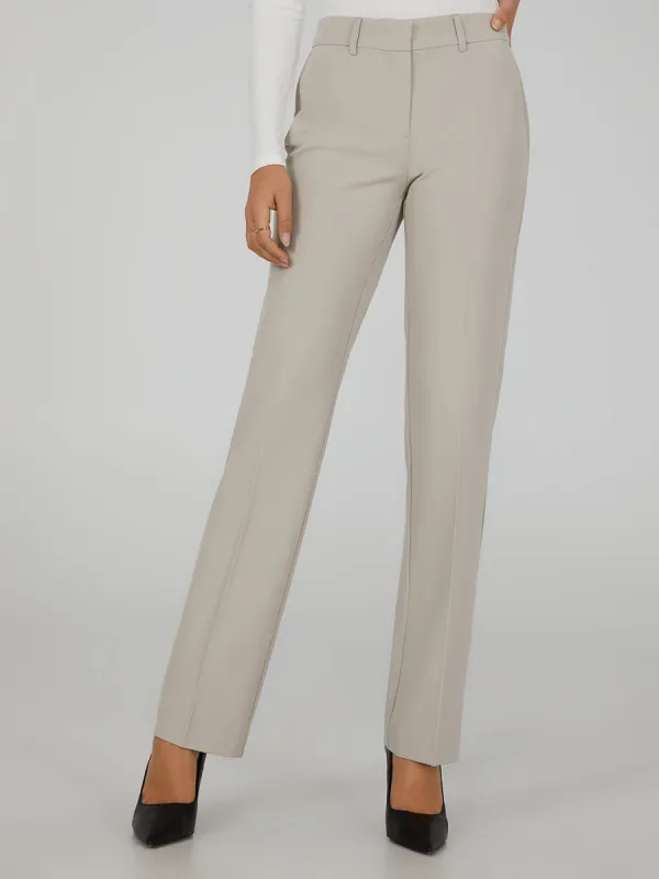 Elastic Waist Straight Leg Trousers sold by Suzy Shier