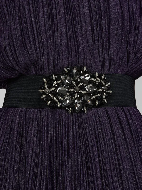 Elastic Jewel Buckle Belt sold by Suzy Shier