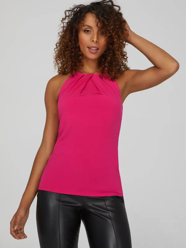 Pleated Halter Neck Top sold by Suzy Shier