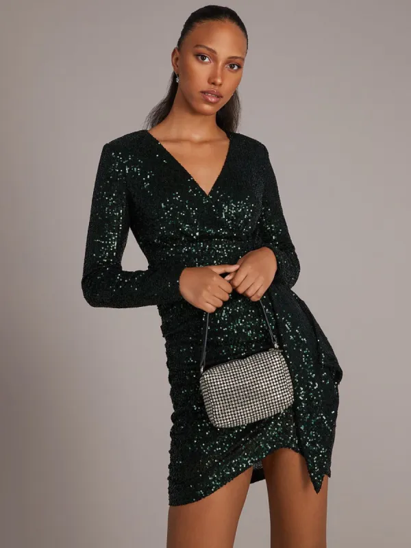 Rhinestone Shoulder Bag sold by Suzy Shier