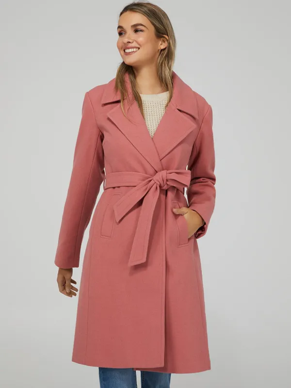 Belted Wrap Coat sold by Suzy Shier