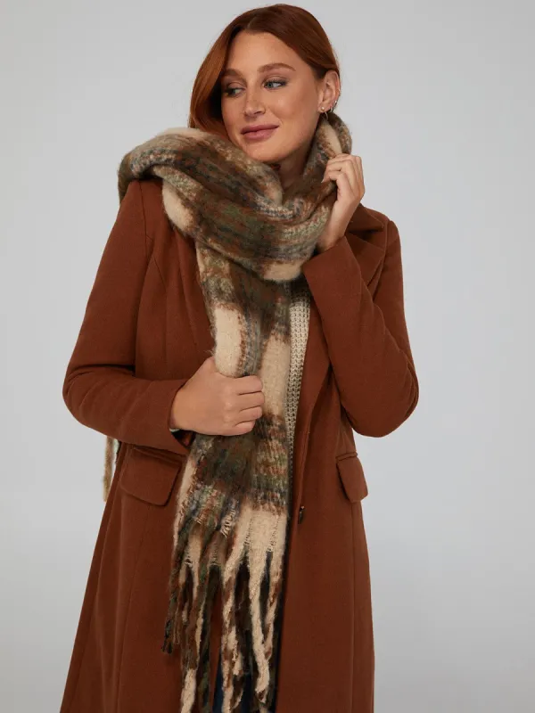 Buffalo Plaid Print Scarf sold by Suzy Shier