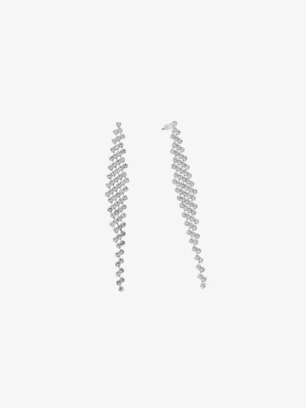 Rhinestone Waterfall Diamond Earrings sold by Suzy Shier