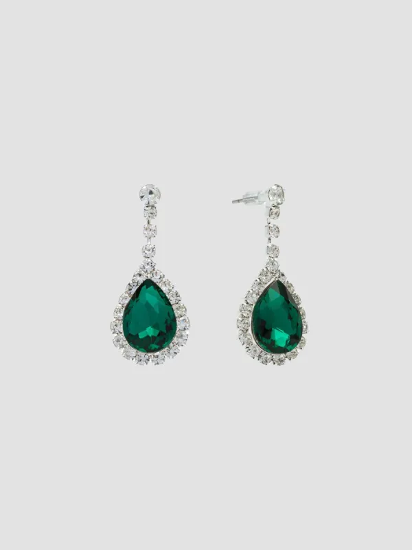 Jewelled Teardrop Earrings sold by Suzy Shier