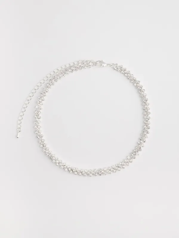 Adjustable Rhinestone Choker sold by Suzy Shier