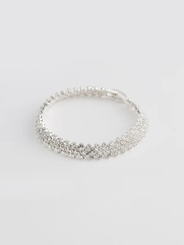 Zig-Zag Jewelled Bracelet sold by Suzy Shier