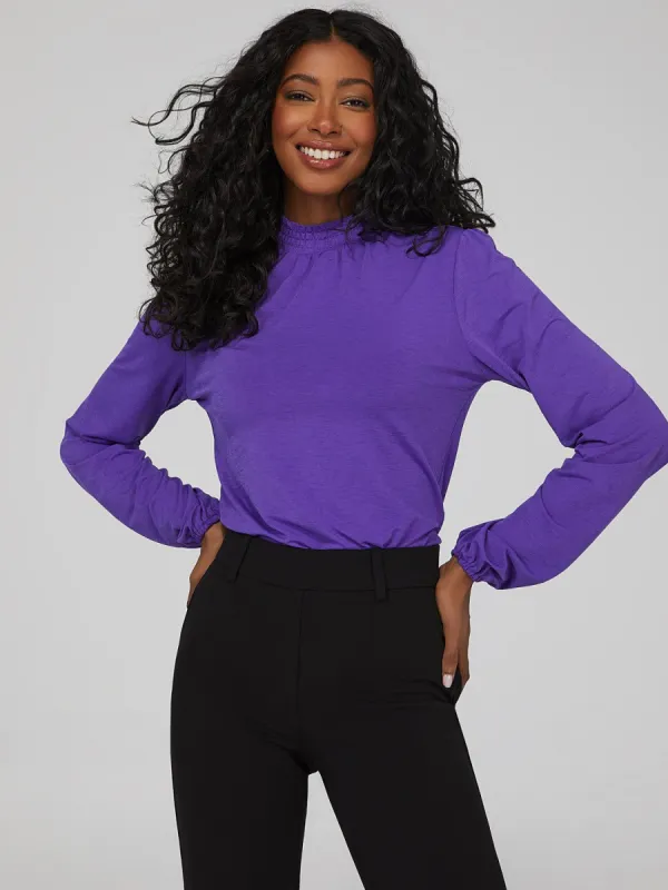 Bubble Sleeve Top sold by Suzy Shier