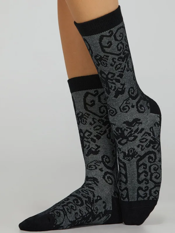 Lace Print Socks sold by Suzy Shier