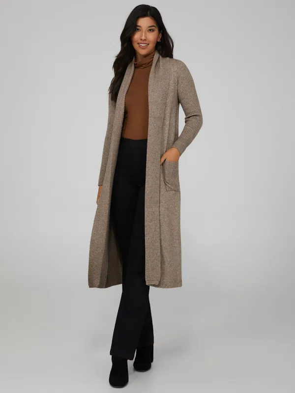Long Shawl Collar Sweater sold by Suzy Shier