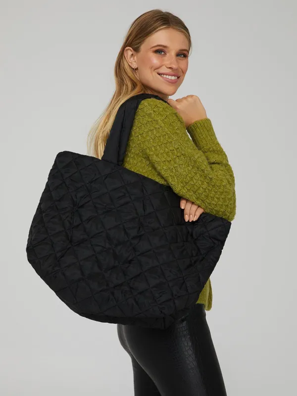 Diamond Quilted Tote Bag sold by Suzy Shier