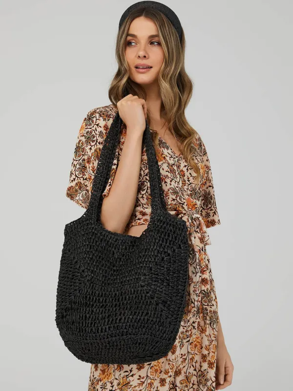 Straw 'Shopping' Tote Bag sold by Suzy Shier