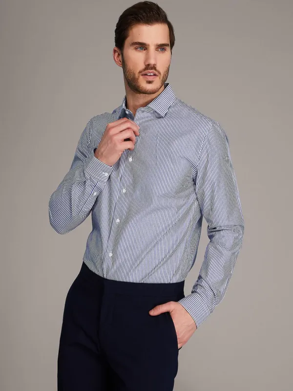 Striped Slim Fit Dress Shirt sold by Suzy Shier