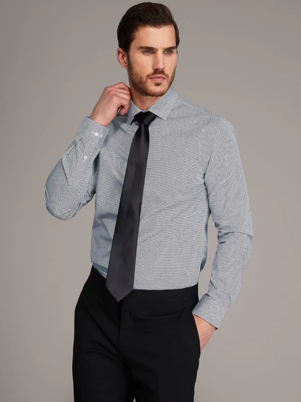 Geometric Printed Slim Fit Dress Shirt sold by Suzy Shier