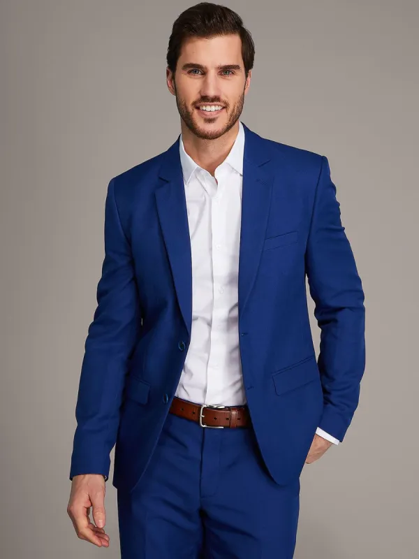 Two-Button Single Breasted Slim Fit Suit Jacket sold by Suzy Shier