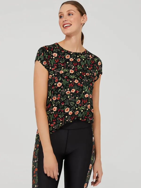 Printed Raglan Jersey T-Shirt sold by Suzy Shier