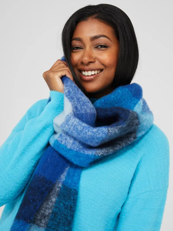 Brushed Check Print Scarf | Parallel