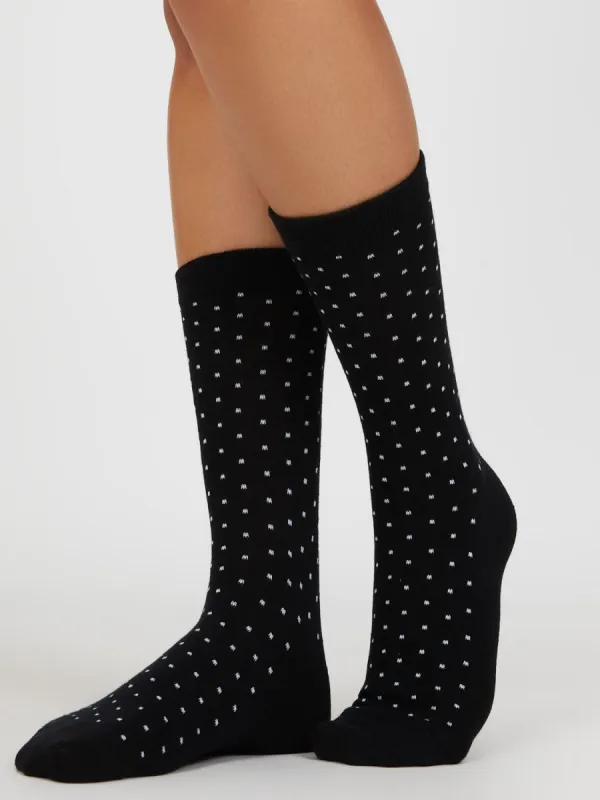 Mini Dot Knit Crew Socks sold by Suzy Shier