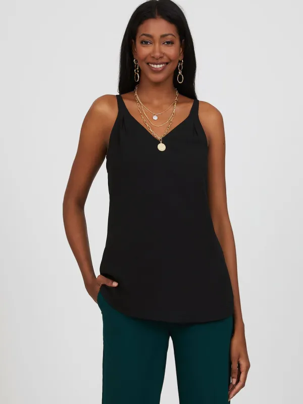 Sleeveless V-Neck Chiffon Camisole sold by Suzy Shier