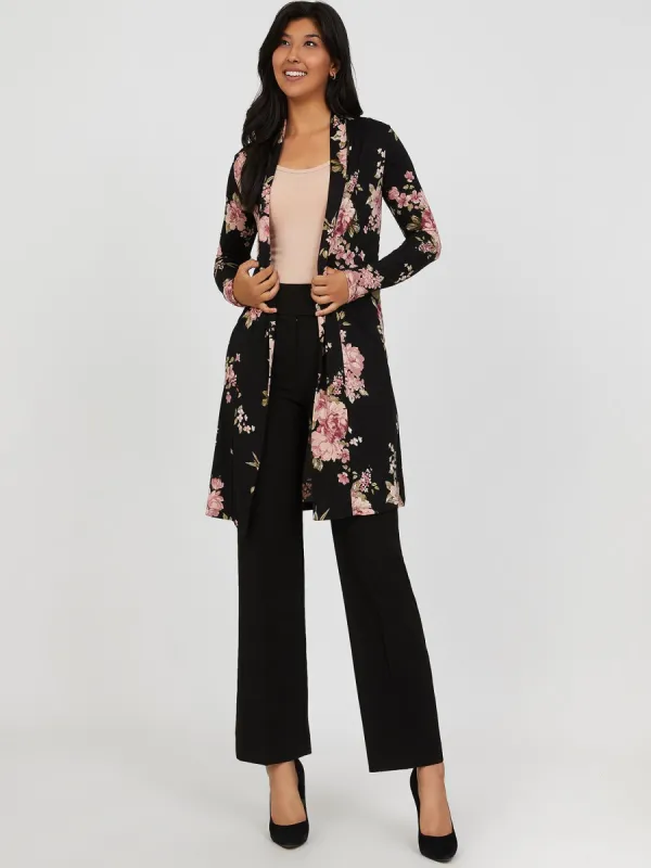 Longline Floral Print Sweater sold by Suzy Shier