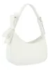 White Smooth Bow Strap Shoulder Handbag sold by SWAK