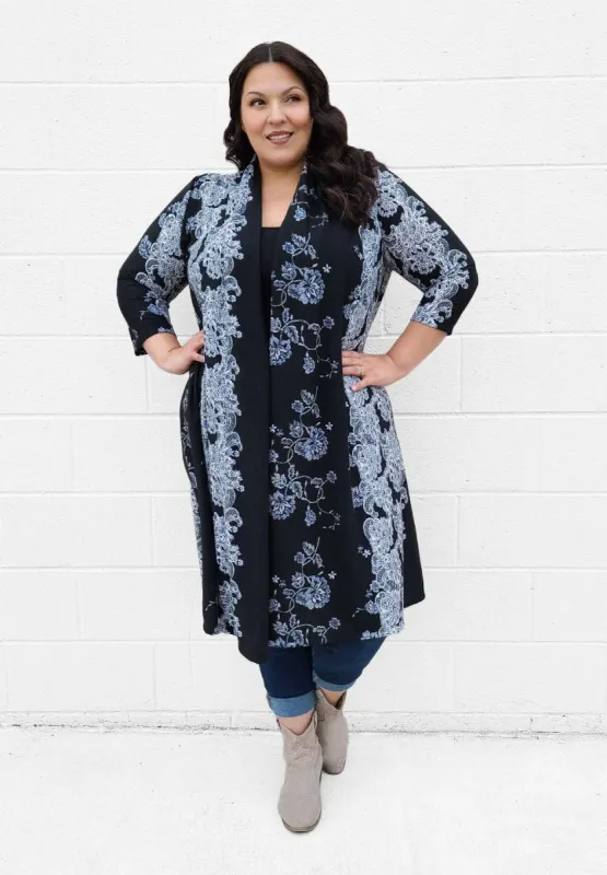 Knit Long Parker Cardigan sold by SWAK