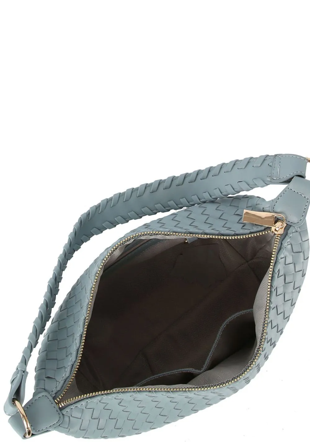 Blue Woven Hobo Shoulder Bag sold by SWAK product image thumbnail 2