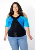 Molly Color Block Top sold by SWAK