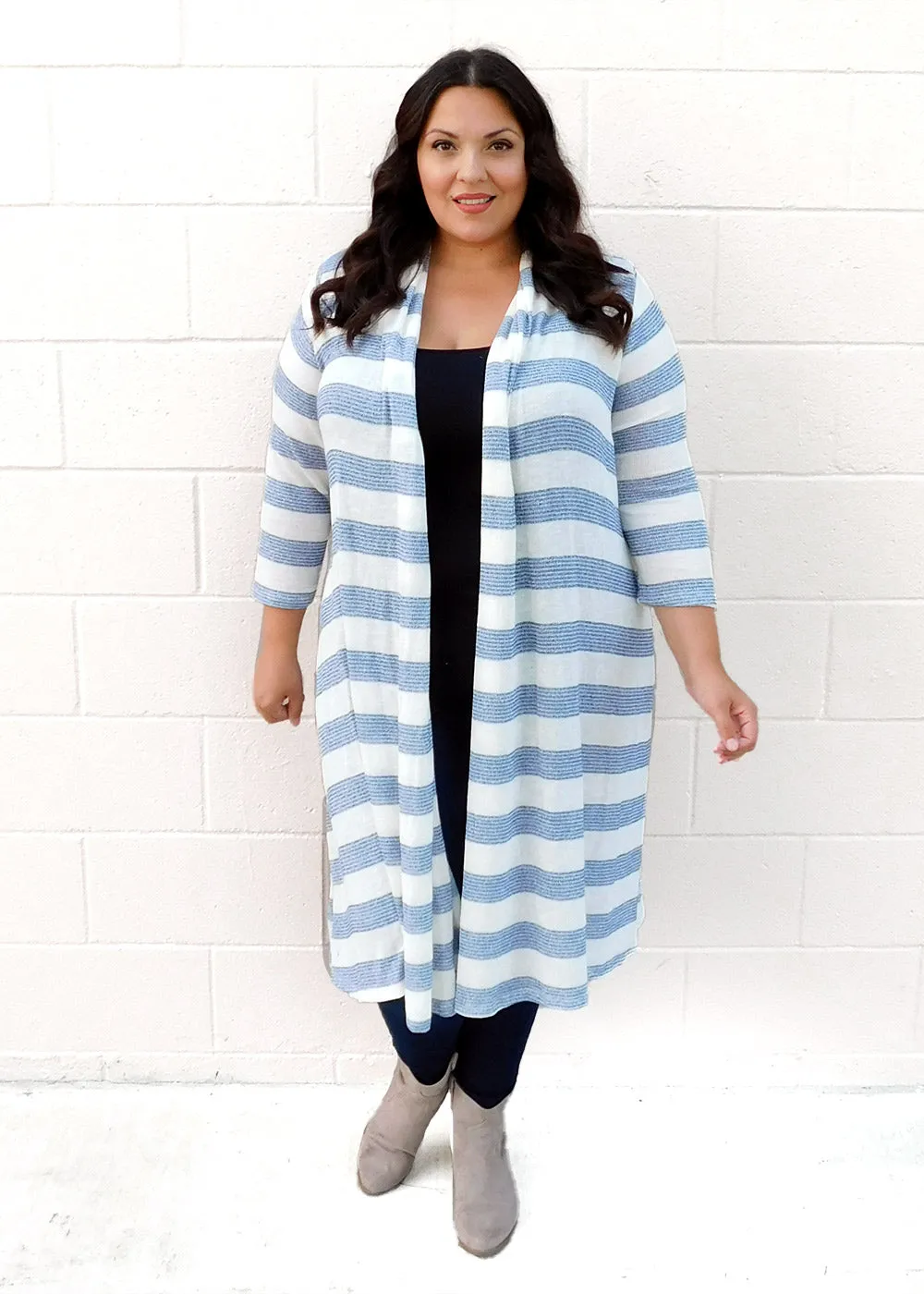 Knit Long Parker Cardigan sold by SWAK