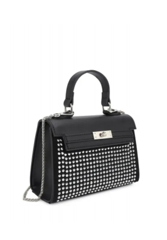 Rhinestone Handbag Black sold by SWAK