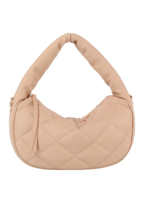 Stone Quilted Puffy Hobo Shoulder Handbag sold by SWAK