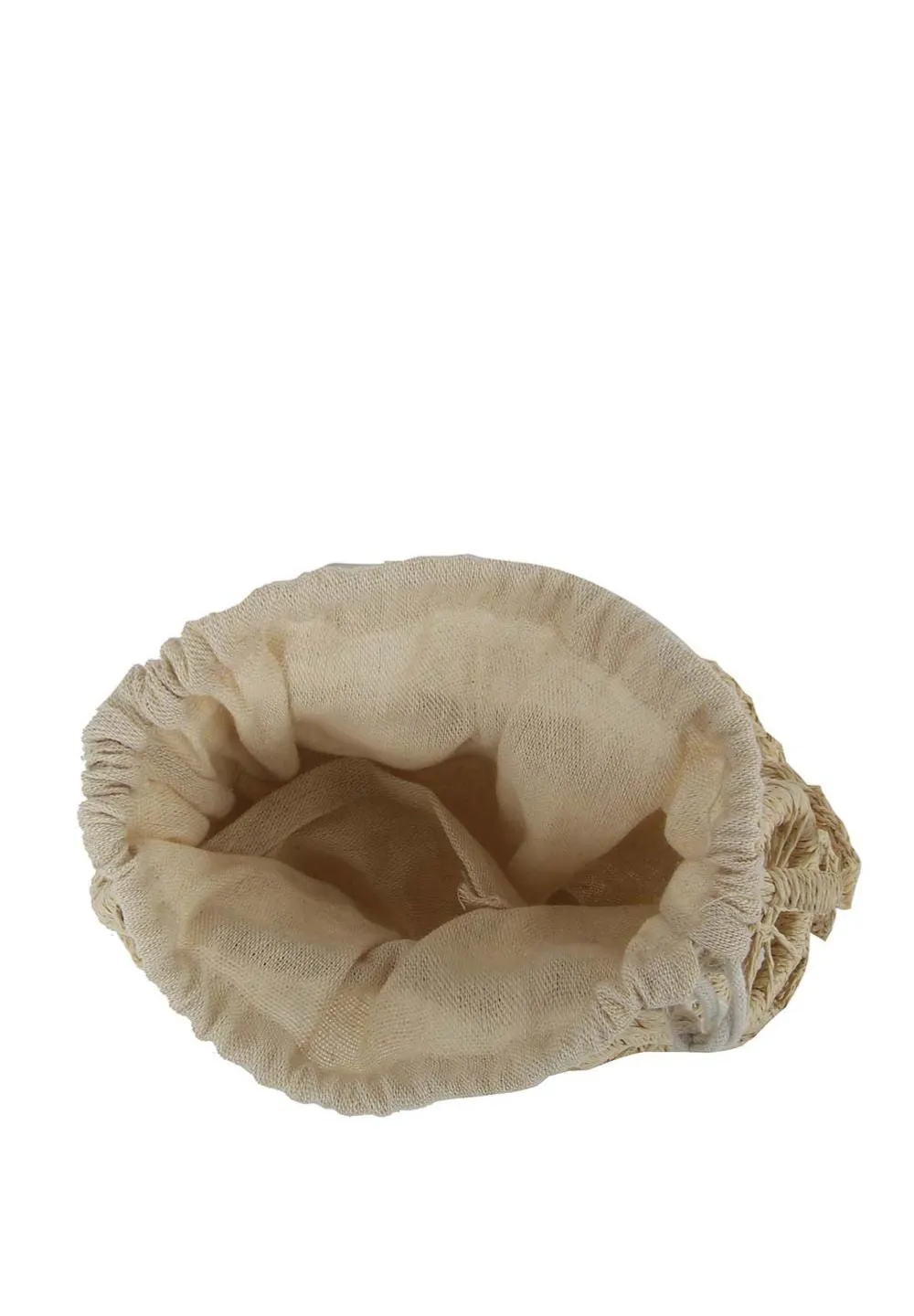 Beige Straw Crochet Crossbody Handbag sold by SWAK product image thumbnail 2