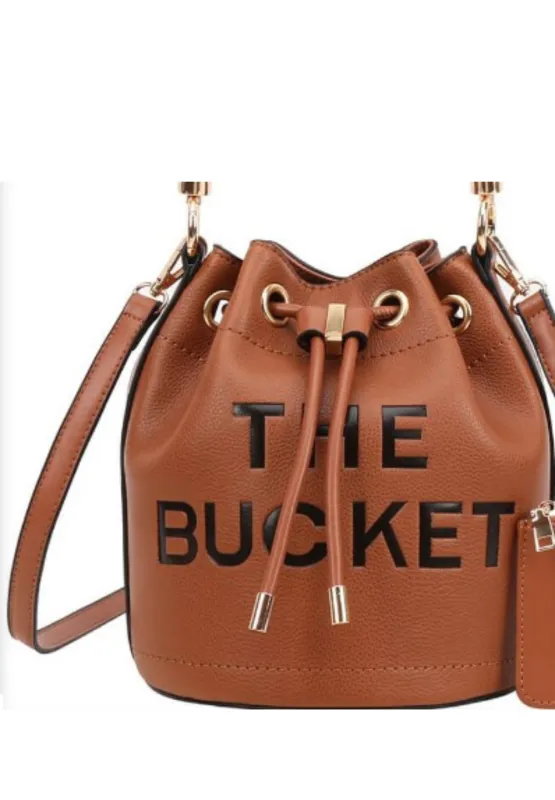 The Bucket Handbag Brown sold by SWAK