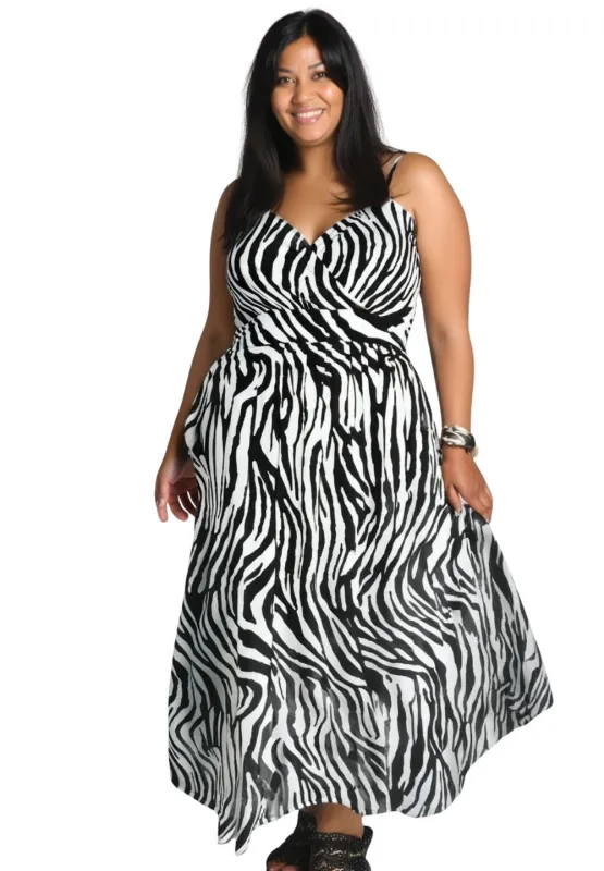Sabrina Maxi Dress Zebra sold by SWAK