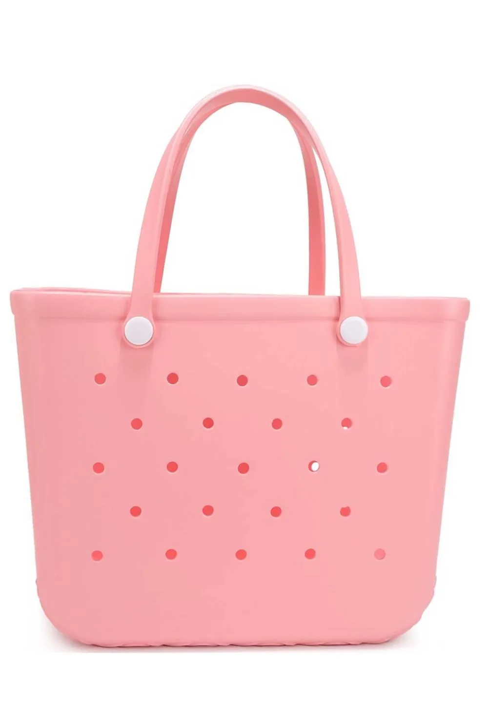 Rubber Beach Waterproof Tote Bag Pink sold by SWAK
