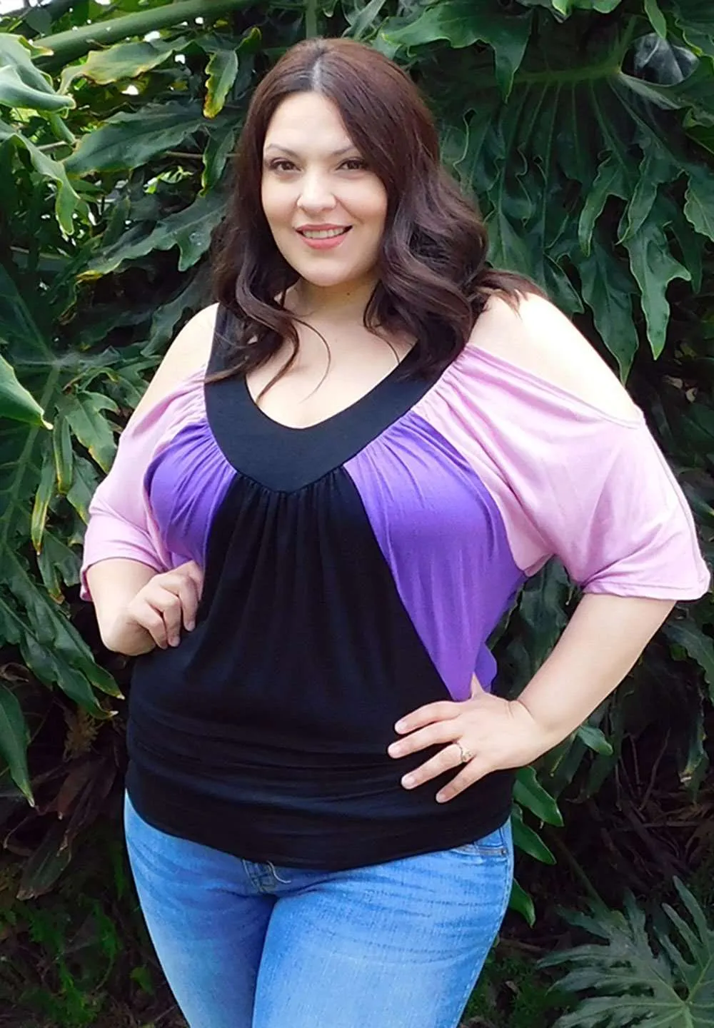 Molly Color Block Top sold by SWAK