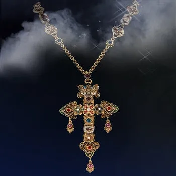 Renaissance Jewel Cross Necklace SRE_N114 sold by Sweet Romance product image thumbnail 2