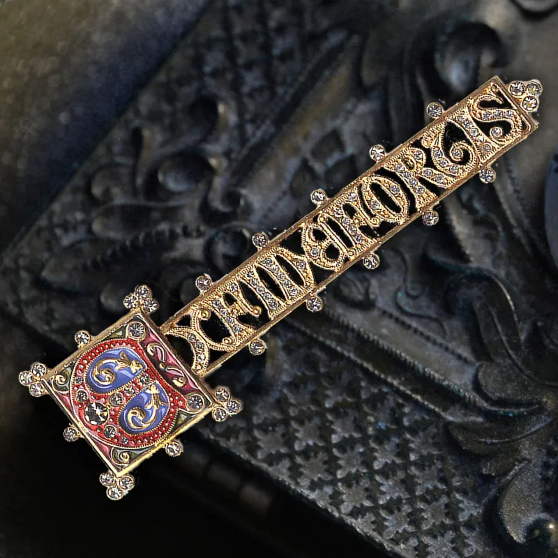Ex Fide Fortis, From Faith...Strength Brooch by Sweet Romance P105 made by Sweet Romance