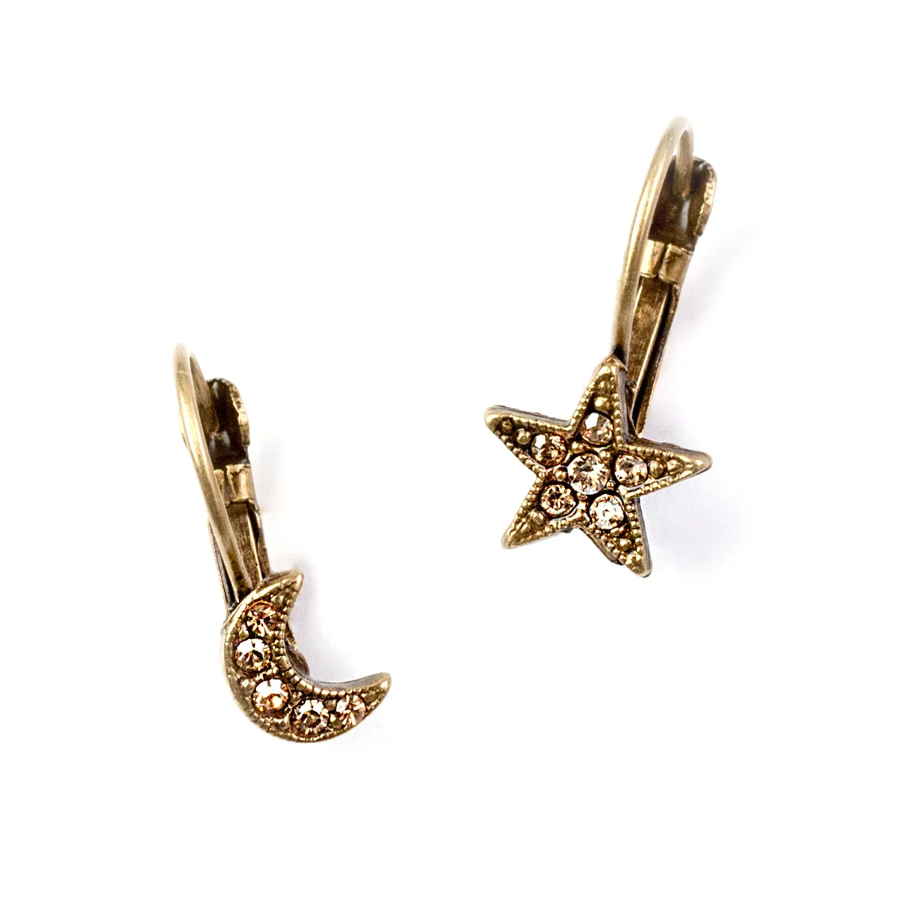 Star & Moon Earrings E1491 sold by Sweet Romance product image thumbnail 2