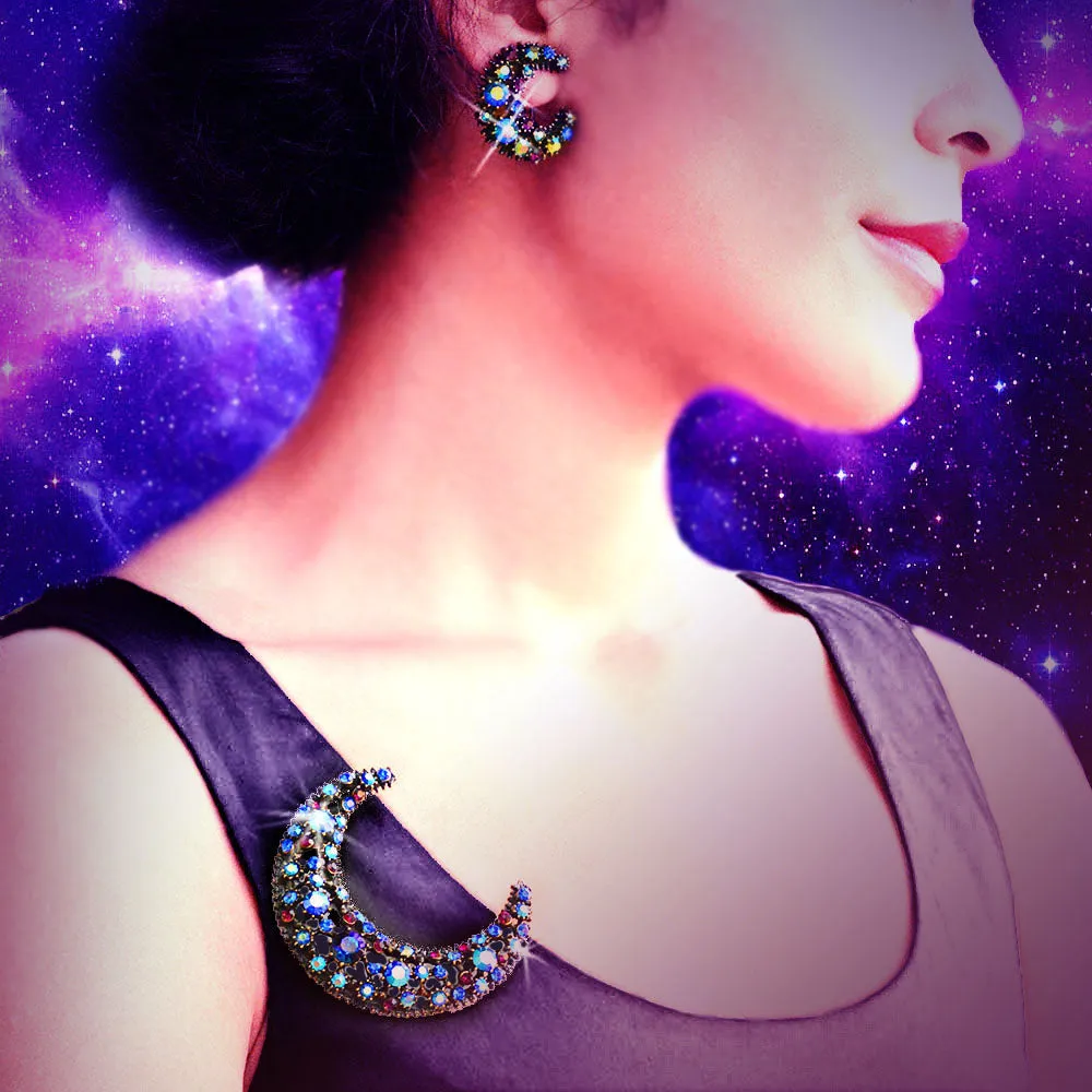 Indigo Blue Moon Earrings sold by Sweet Romance product image thumbnail 4