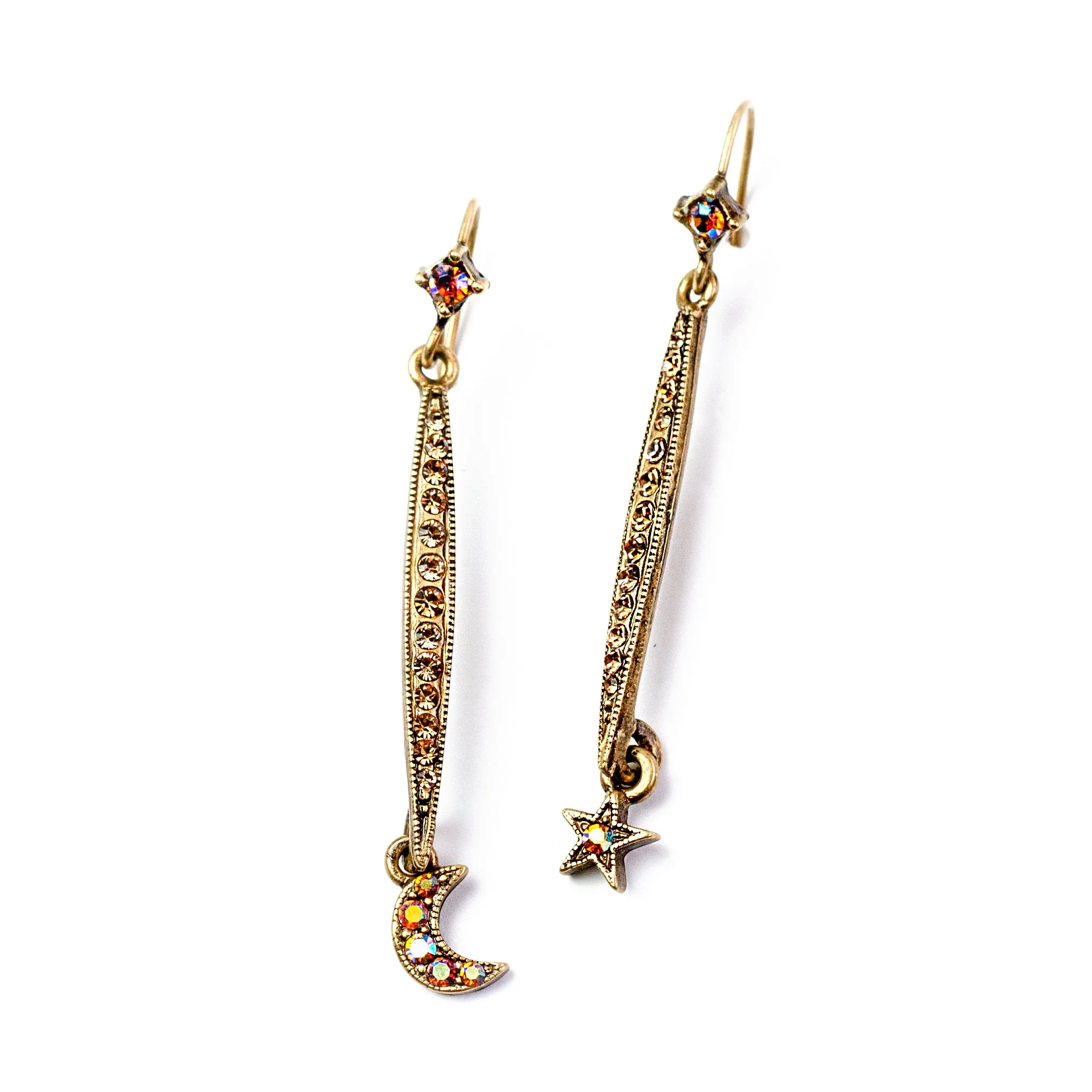 Longated Star & Moon Earring E1499 sold by Sweet Romance product image thumbnail 2