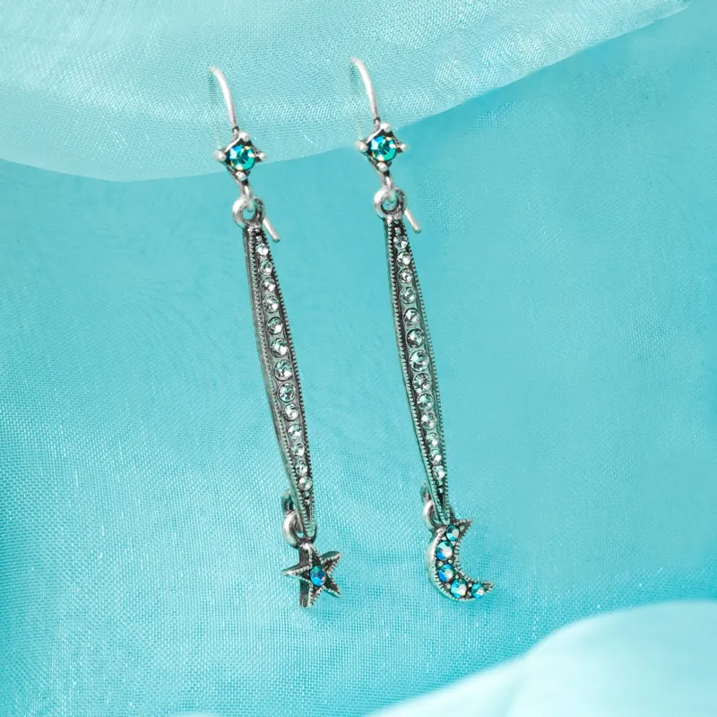 Longated Star & Moon Earring E1499 sold by Sweet Romance