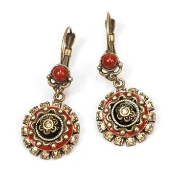 Concho Earrings E305-BZ sold by Sweet Romance