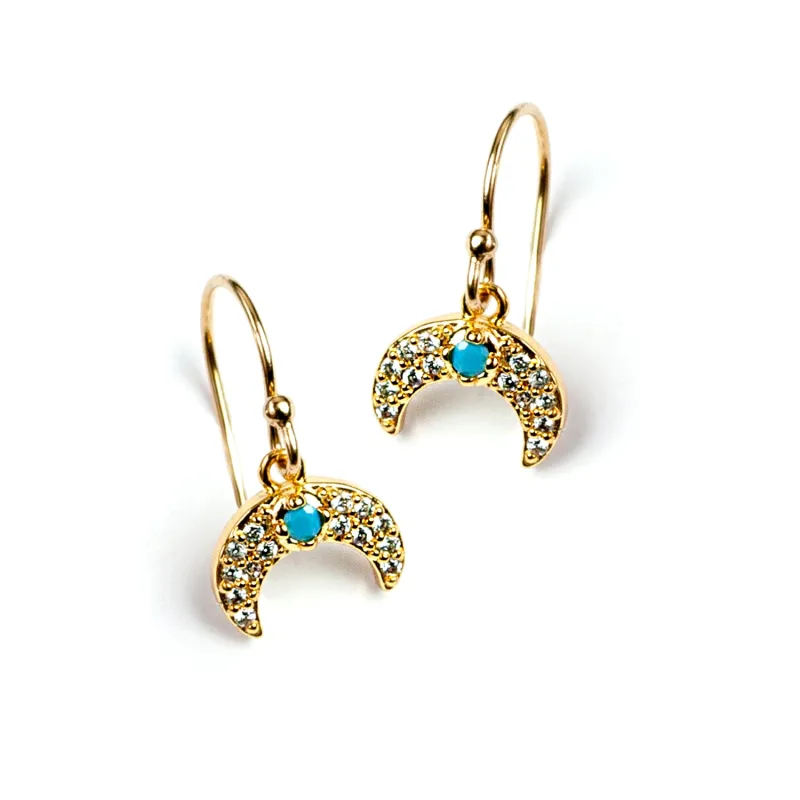 Inverted Crescent Moon Earrings E1503 sold by Sweet Romance