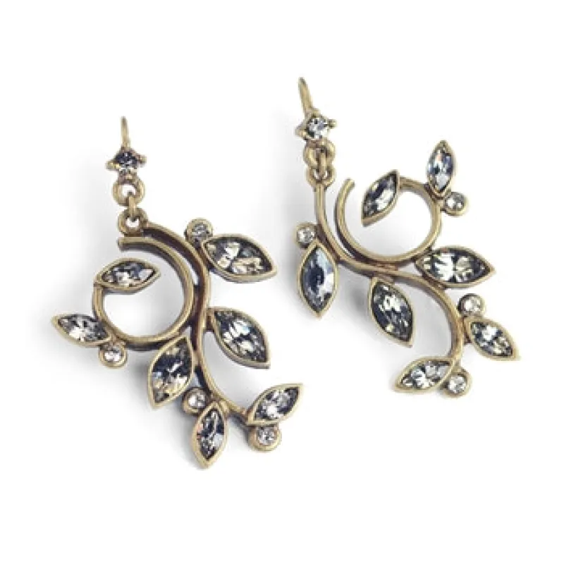 Winding Leaves Earrings made by Sweet Romance