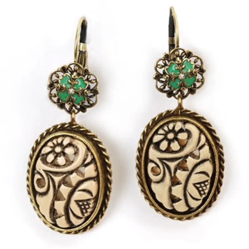 Quan Yin Garden Earring E1346 made by Sweet Romance