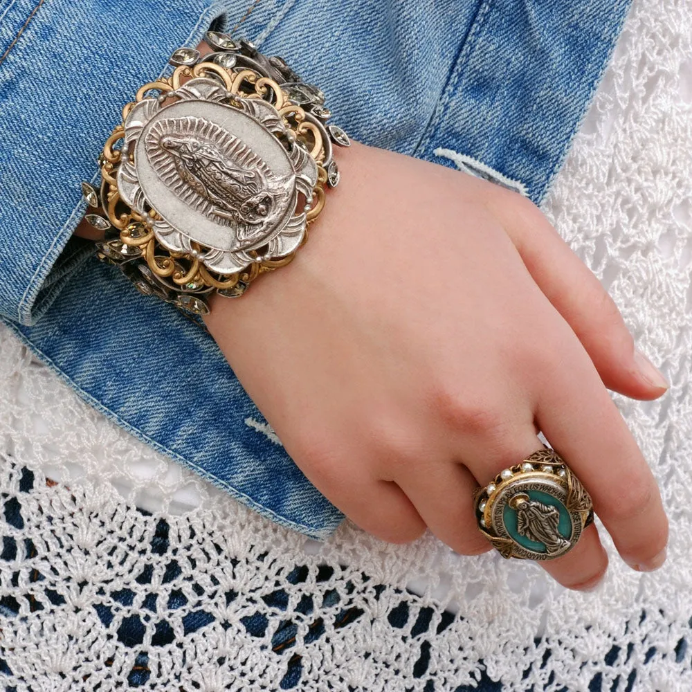Our Lady of Guadalupe Cuff Bracelet BR900 sold by Sweet Romance product image thumbnail 2